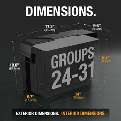 NOCO BG31 Group 31 Snap-Top Battery Box