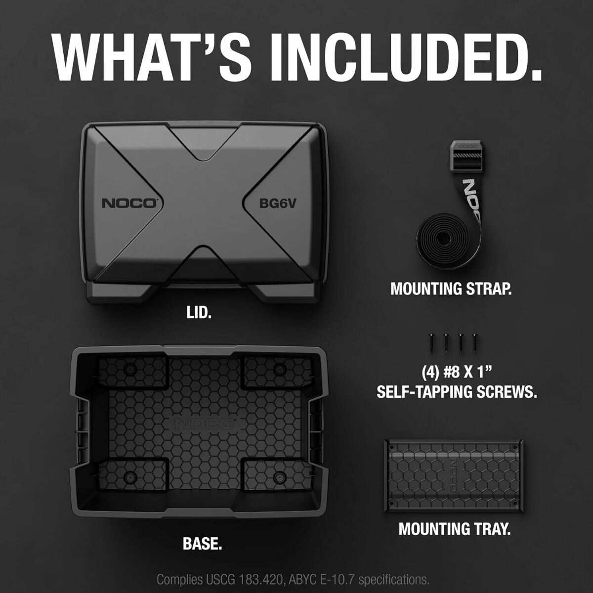 NOCO BG6V Single 6V Snap-Top Battery Box