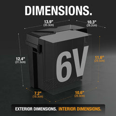 NOCO BG6V Single 6V Snap-Top Battery Box