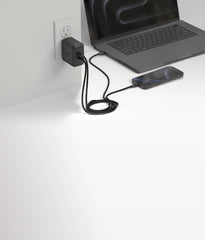 NOCO XGrid X100 100W 2-Port USB-C GaN Wall Charger, Black X100B