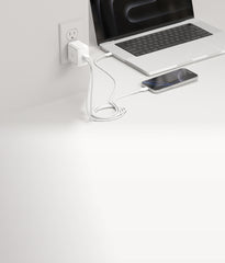 NOCO XGrid X65 65W 2-Port USB-C GaN Wall Charger, White X65W