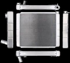 Northern Radiator 204118 Race Pro Radiator - 24 x 19 GM Double Pass With Threaded Inlet Connection