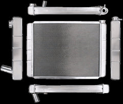 Northern Radiator 204120 Race Pro Radiator - 28 x 19 GM Double Pass With Threaded Inlet Connection