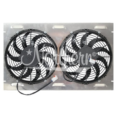 Northern Radiator Z40106 Dual 11 Inch Fan/Shroud Combo