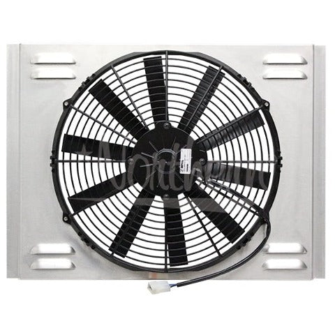 Northern Radiator Z40114 SIngle 14 inch Electric Fan and Shroud 15 5/8 x 19 1/2 x 3