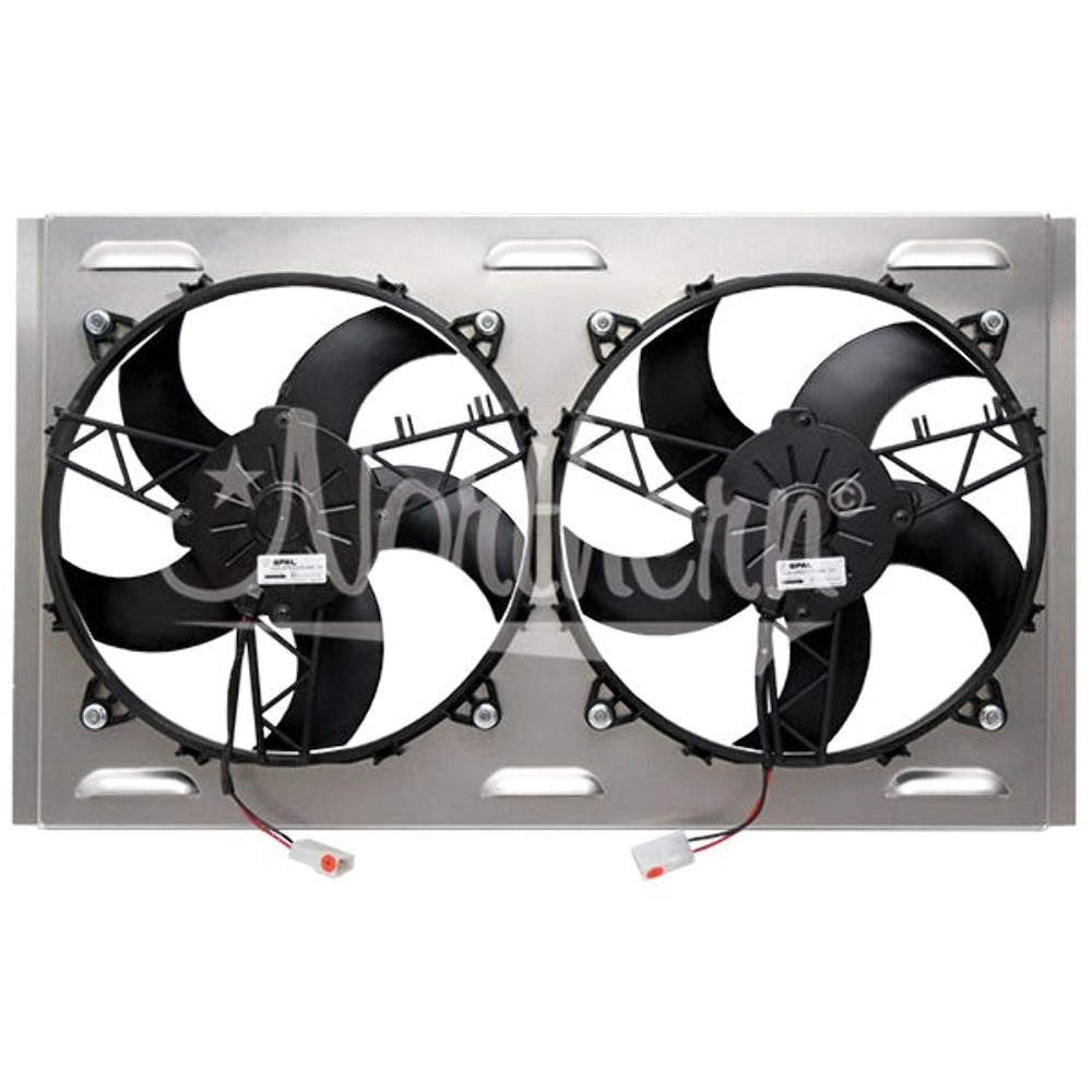 Northern Radiator Z40121 Dual High CFM 11 inch Electric Fan and Shroud 24 1/8 x 14 7/8 x 3 1/4