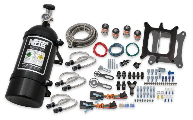 NOS 02301BNOS PRO 2 STAGE V8 HOLLEY 4BBL W/10 BOTTLE