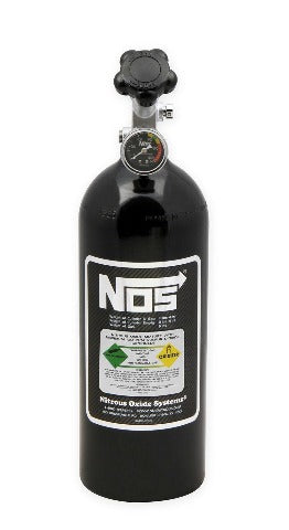 NOS 14730BNOS BOTTLE, 5 LB., W/SUPER HI-FLO, BLACK