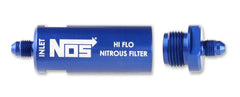 NOS 15551NOS 4AN, HI-FLO NITROUS FILTER, BLUE