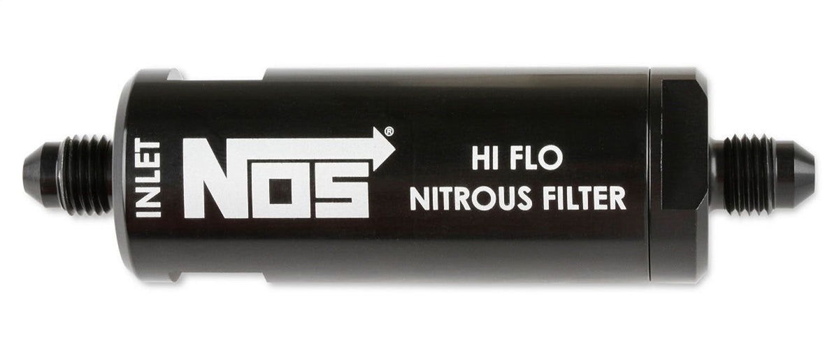 NOS 15555NOS 4AN, HI-FLO NITROUS FILTER, BLACK