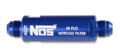 NOS 15558NOS 8AN, HI-FLO NITROUS FILTER, BLUE