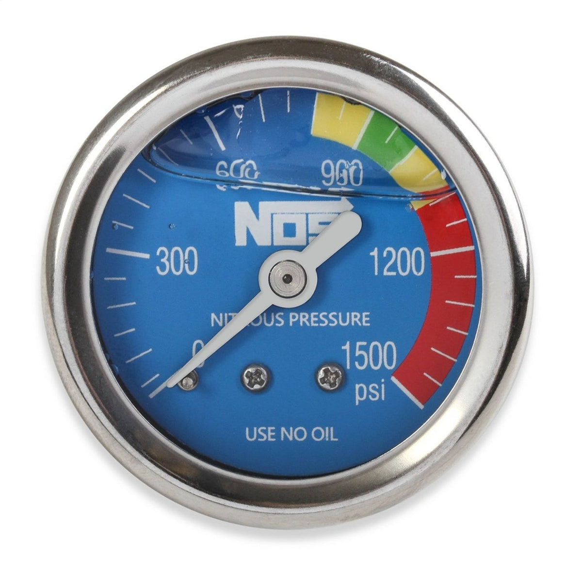 NOS 15918NOS GAUGE; N2O BLUE,1-1/2, SS, LIQUID FILLED