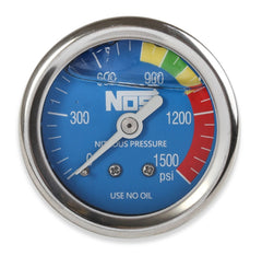 NOS 15918NOS GAUGE; N2O BLUE,1-1/2, SS, LIQUID FILLED
