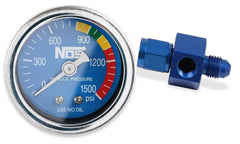 NOS 15920NOS GAUGE; N2O, BLUE, 1-1/2 W/AN4 ADAPTER