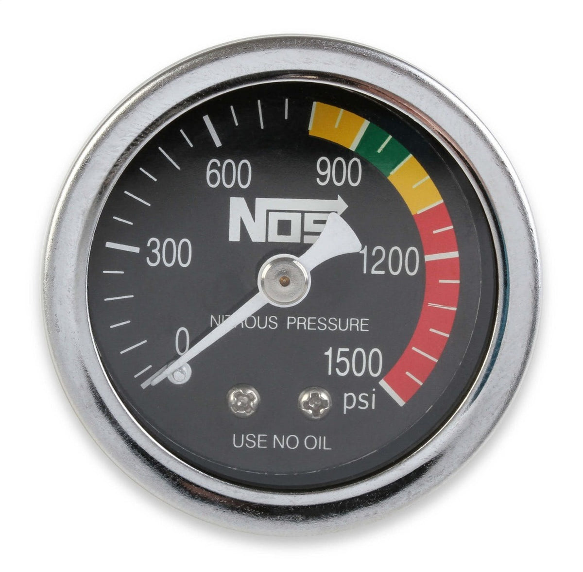NOS 15925NOS GAUGE; N2O BLACK, 1-1/2, S.S.; DRY