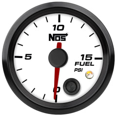 NOS 15944NOS 2-1/16 NOS 0-15PSI FUEL PRES GAUGE-WHT