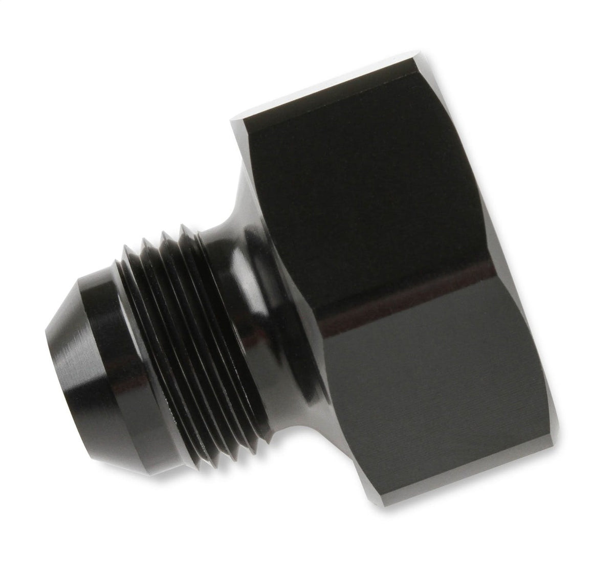 NOS 16233NOS 8AN-660 BOTTLE NUT ADAPTER-AL7075-BLACK