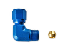 NOS 16476NOS 3/16 HRDLNE TO 90 DEG 1/8 NPT FTG - BLUE