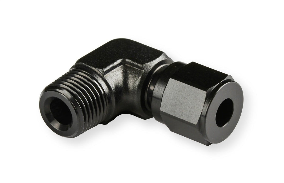 NOS 16478NOS 3/16 HRDLNE TO 90 DEG 1/8 NPT FTG -BLACK