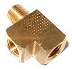 NOS 16777NOS BRASS TEE ADAPT-1/4NPT-FE