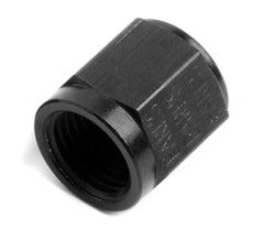NOS 17554NOS AN4 - 1/4 TUBE NUT, BLACK, ALUMINUM