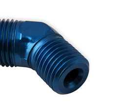 NOS 17714NOS 45 DEG. FLARE JET ADAPT BLUE