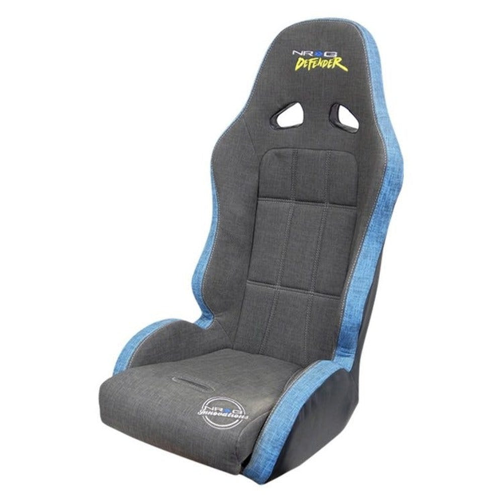 NRG Innovations Defender Suspension Seat with Side Mount Bracket - Grey DF-100GY