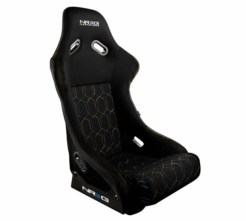 NRG Innovations FRP And Carbon Fiber Buckets Seats Singles FRP-300-MGEO-BK