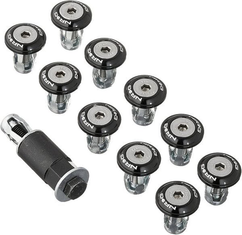 NRG Innovations Fender Washer Kits - Rivets for Plastic FW-100BK