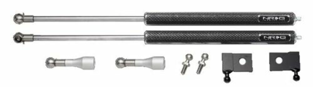 NRG Innovations Hood Damper Kit Carbon Fiber HD-400CF