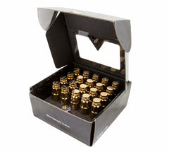 NRG Innovations 700 Series Steel Lugnuts Long M12 X 1.5 Chrome Gold LN-LS700CG-21