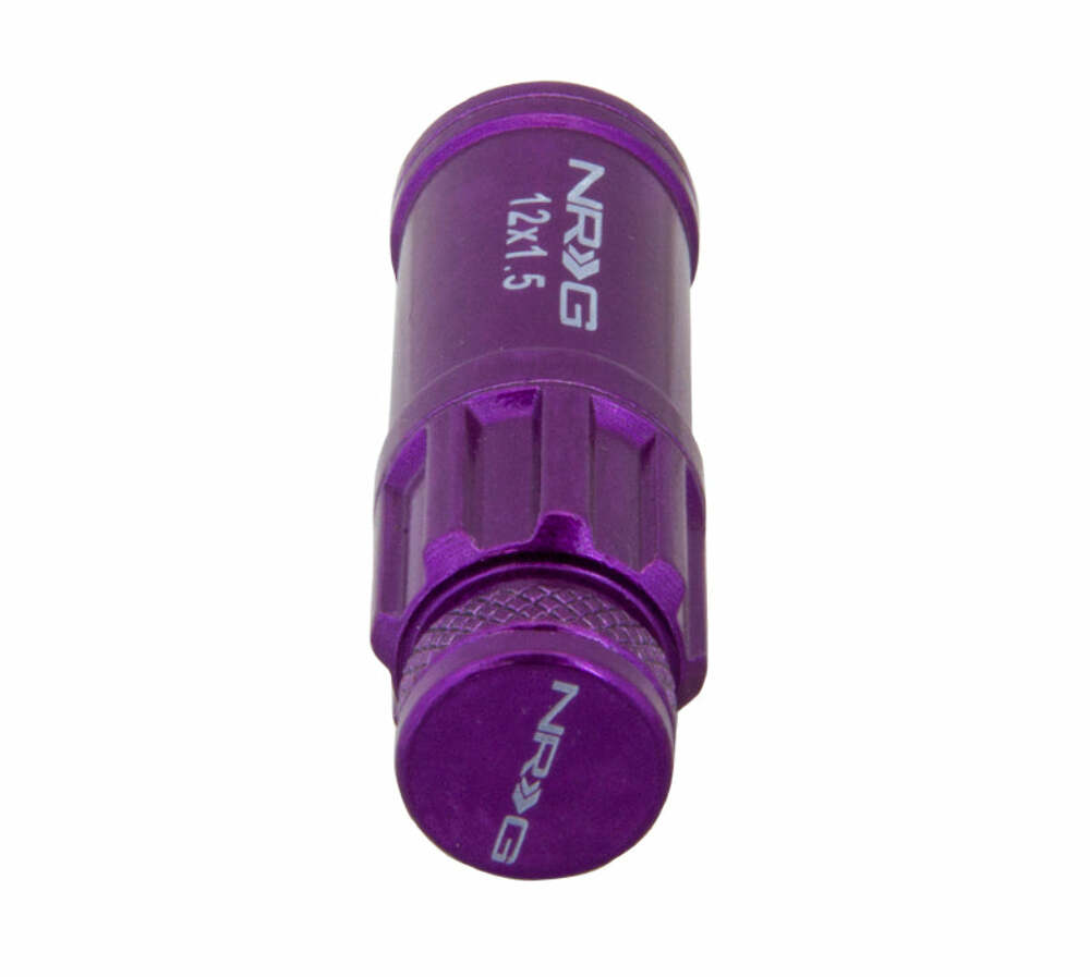 NRG Innovations 700 Series Steel Lugnuts Long M12 X 1.5 Purple LN-LS700PP-21