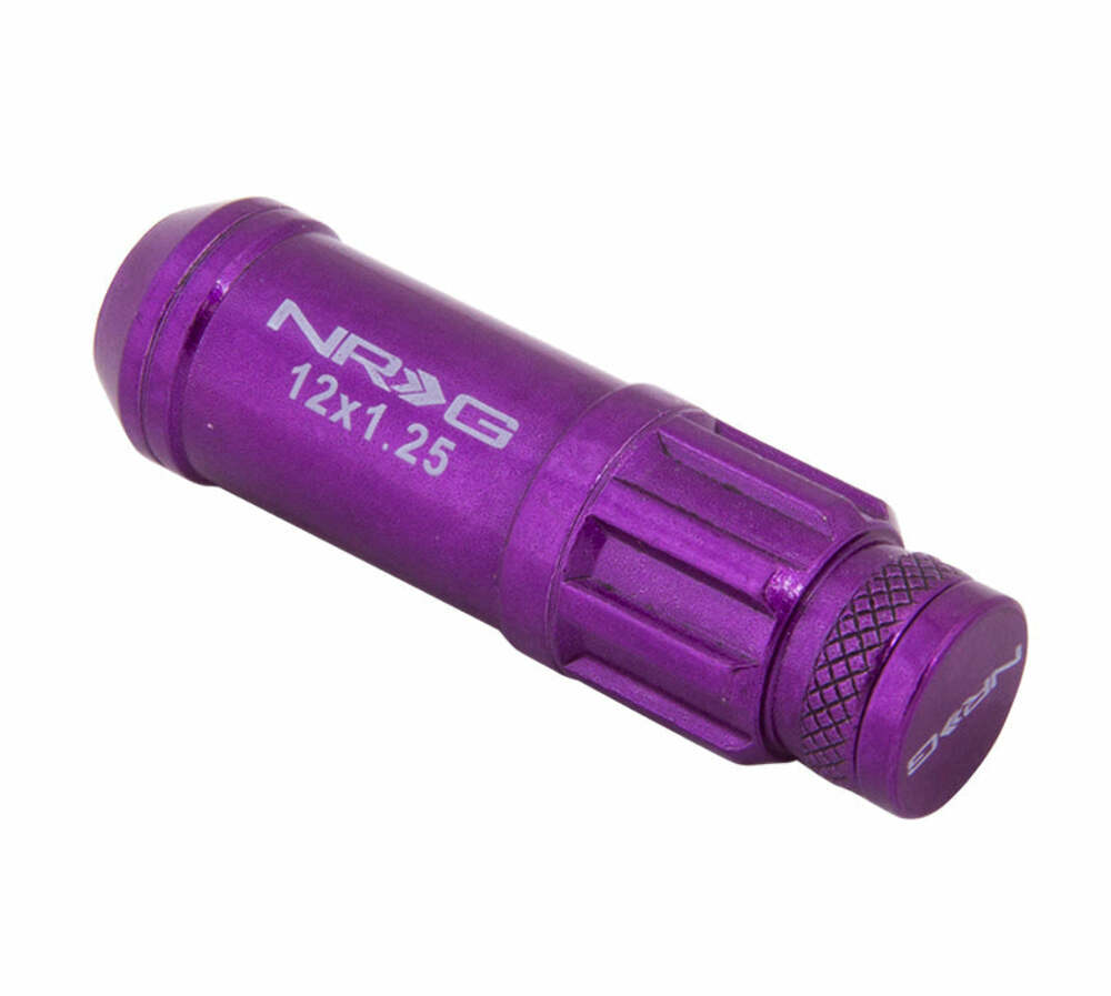 NRG Innovations 710 Series Steel Lug Nuts - Purple LN-LS710PP-21