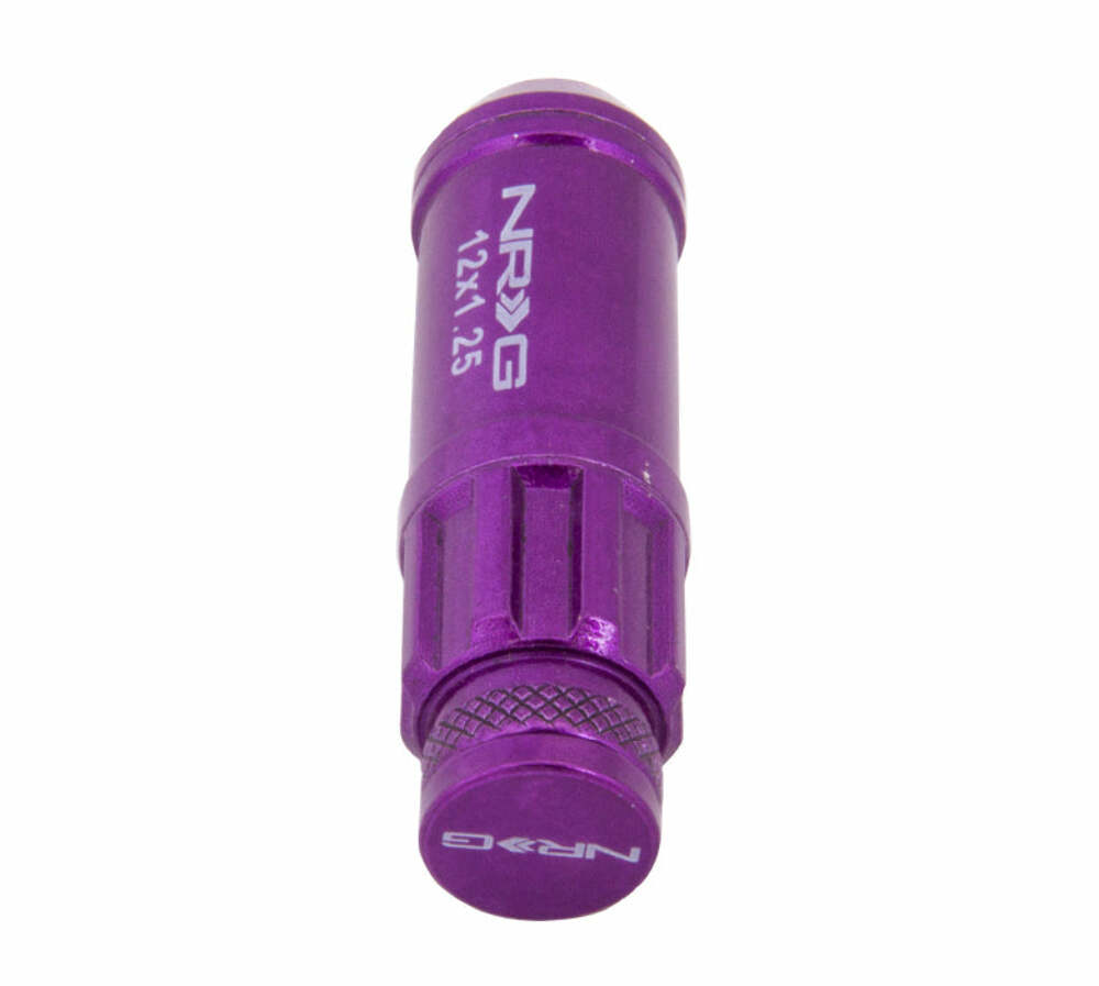 NRG Innovations 710 Series Steel Lug Nuts - Purple LN-LS710PP-21