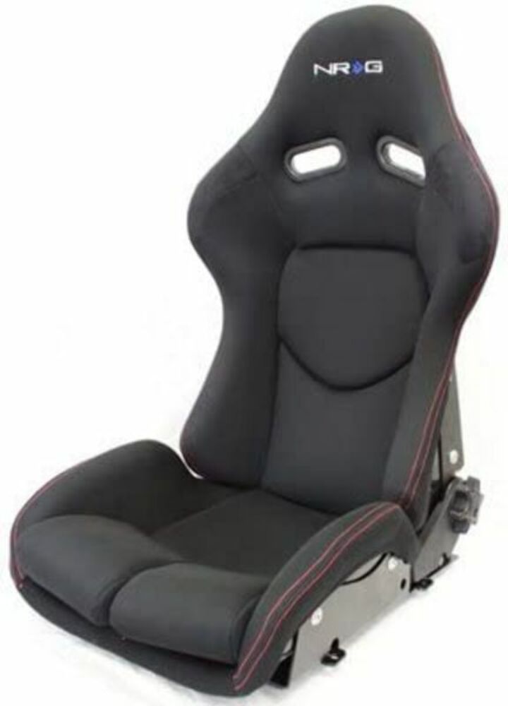 NRG Innovations FRP And Carbon Fiber Buckets Seats Singles RSC-400BK