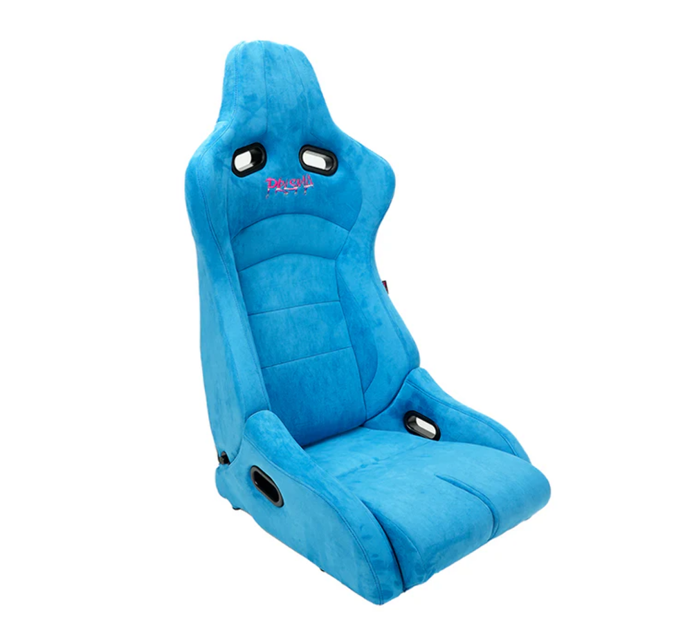 NRG Blue Reclinable Racing Seat Prisma- PAIR RSC-710L/R-BL