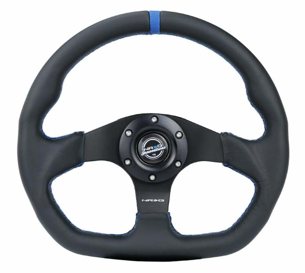 NRG Innovations Reinforced Steering Wheel RST-024MB-R-BL