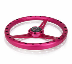NRG Innovations ALUMINUM STEERING WHEELS - EXTRA LIGHT PINK