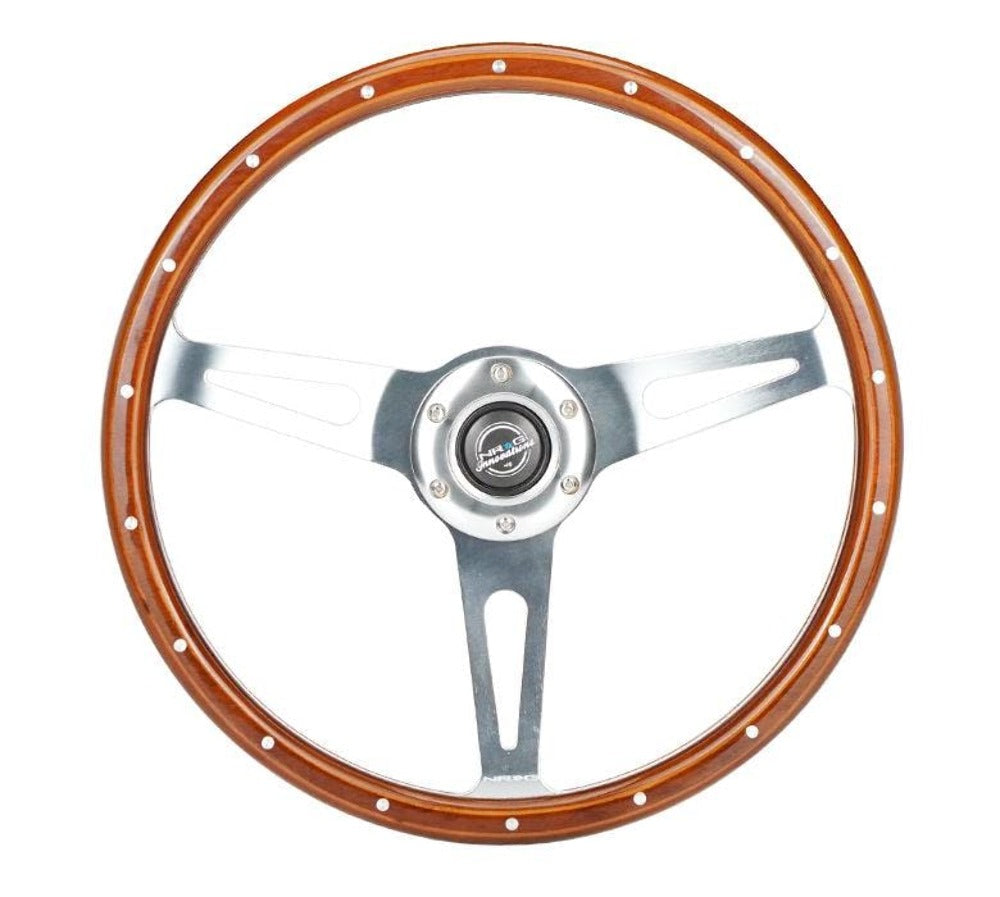 NRG Innovations CLASSIC 380MM MAHOGANY WOOD GRAIN STEERING WHEEL