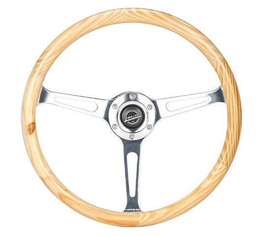 NRG Innovations 380MM CLASSIC LIGHT WOODGRAIN STEERING WHEEL