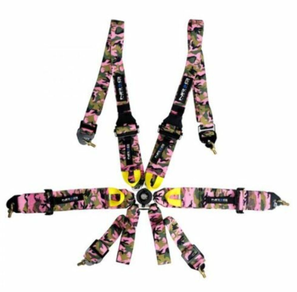 NRG Innovations FIA Racing Camlock 6PT Harness w/ HANS SBH-HRS6PCPKCAMO