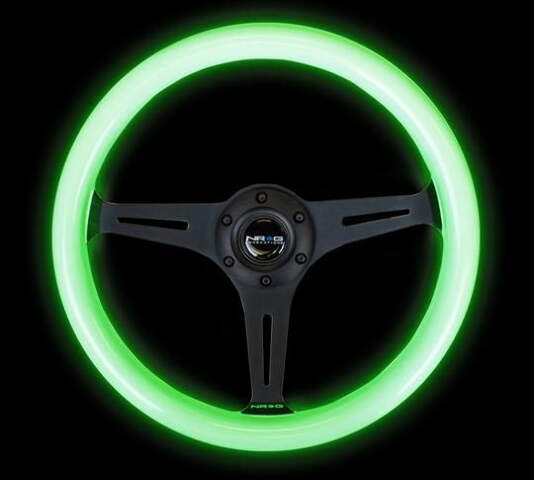 DISCONTINUED - NRG Innovations Steering Wheels Wood Grain ST-015BK-GL
