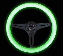 DISCONTINUED - NRG Innovations Steering Wheels Wood Grain ST-015BK-GL