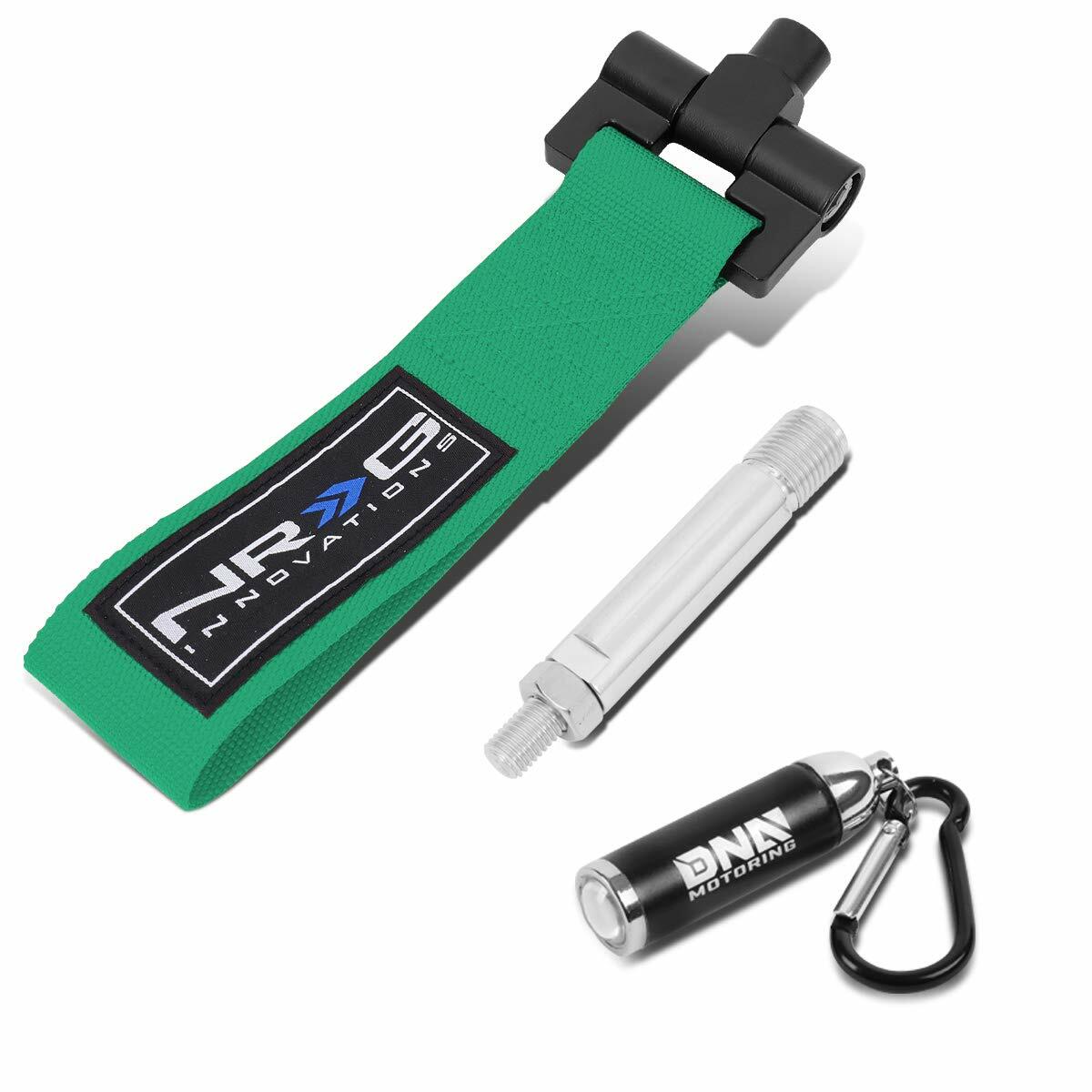 NRG Innovations Tow Straps Bolt In - Car specific TOW-121GN