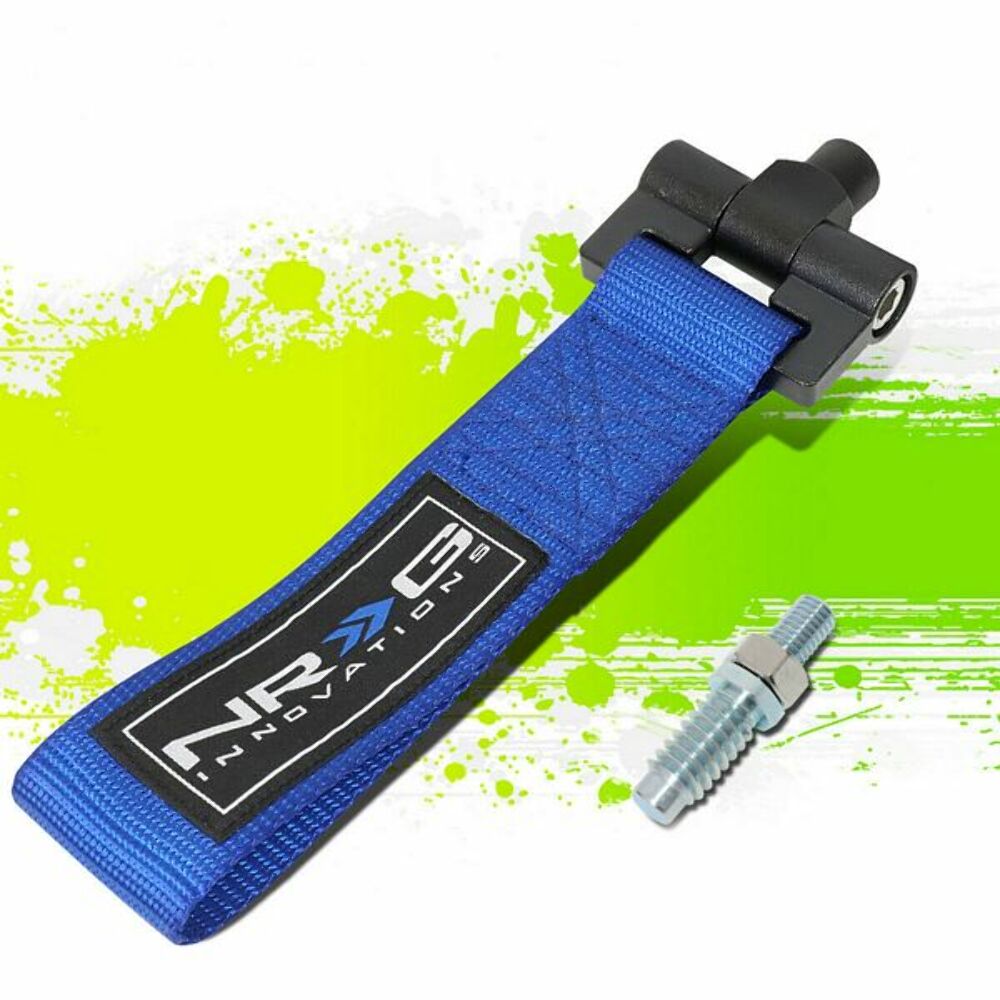 NRG Innovations Tow Straps Bolt In - Car specific TOW-175BL