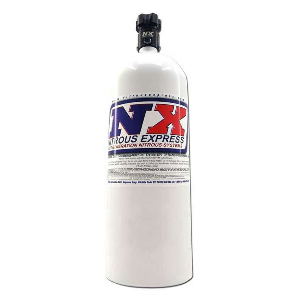 NITROUS EXPRESS 15lb. Nitrous Bottle - Std. PF Valve 11150