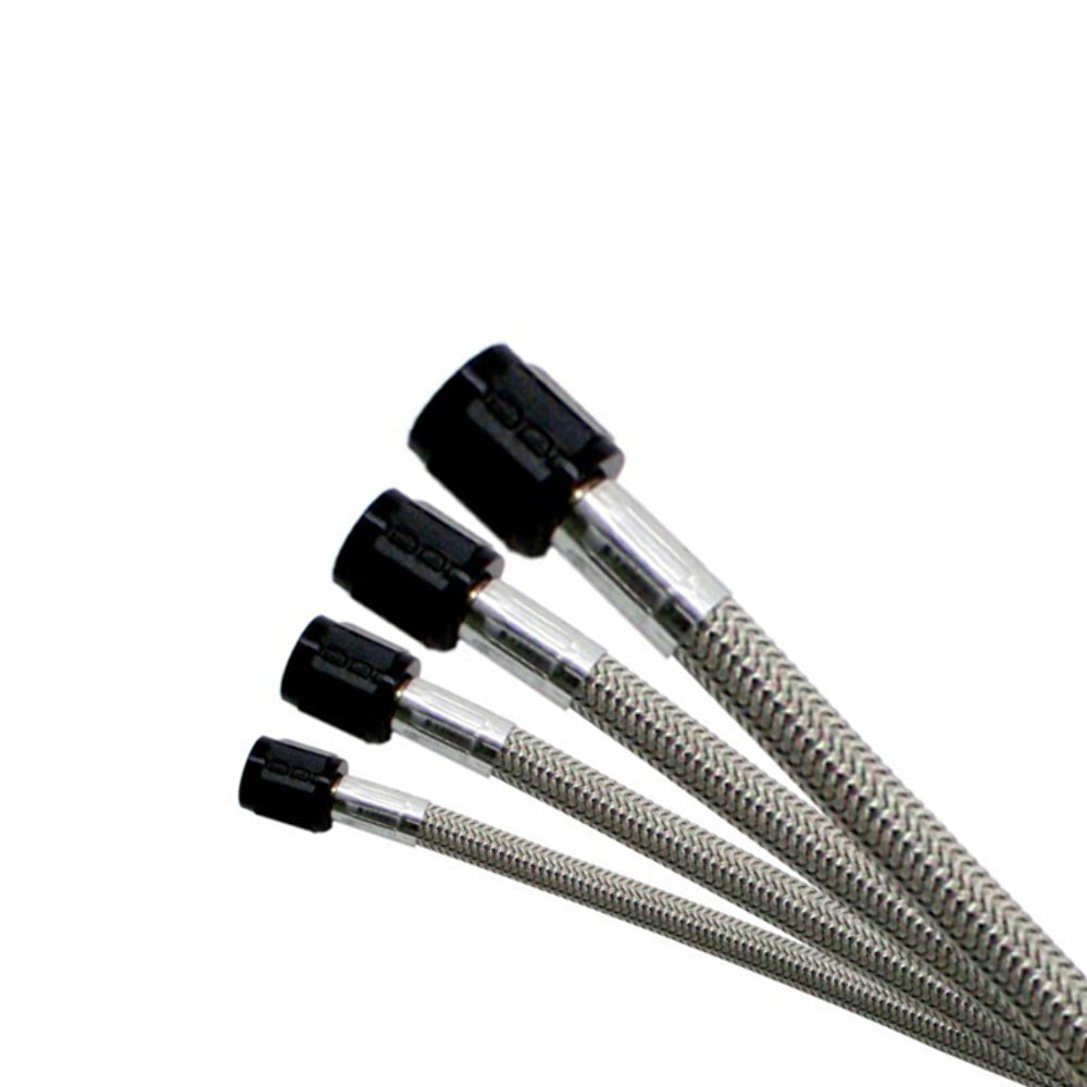 Nitrous Express 8AN (112In) Stainless Steel Braided Hose (Black Ends) 12874