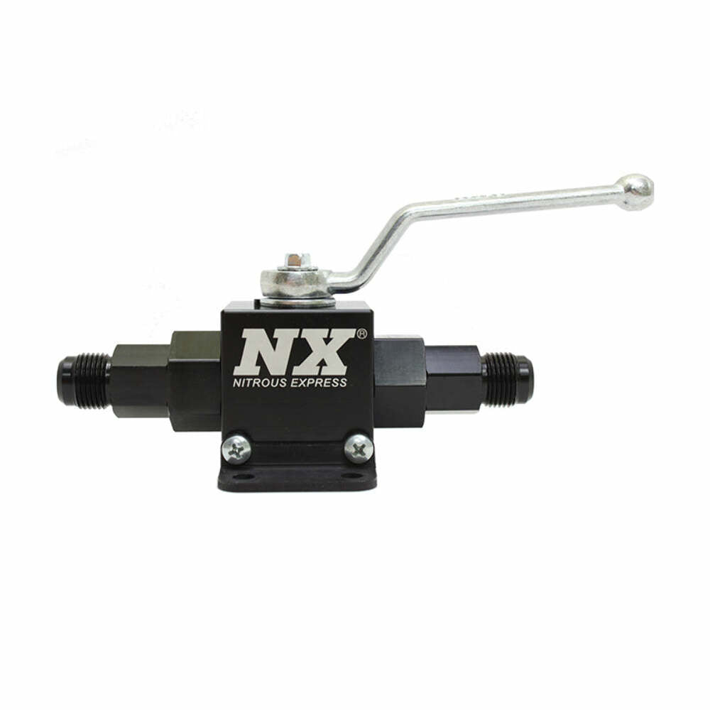 NITROUS EXPRESS Remote Nitrous Shutoff Valve 6an Inlet/Outlet 15159-6