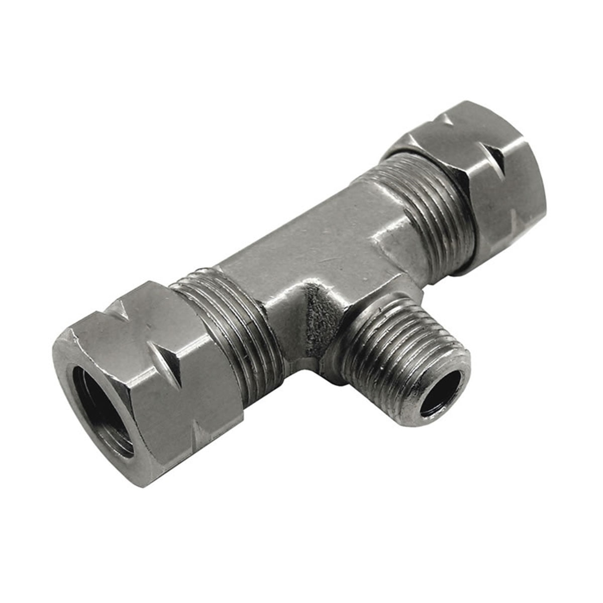 Nitrous Express 3/8 Compression x 1/8 Male NPT Branch T 16096