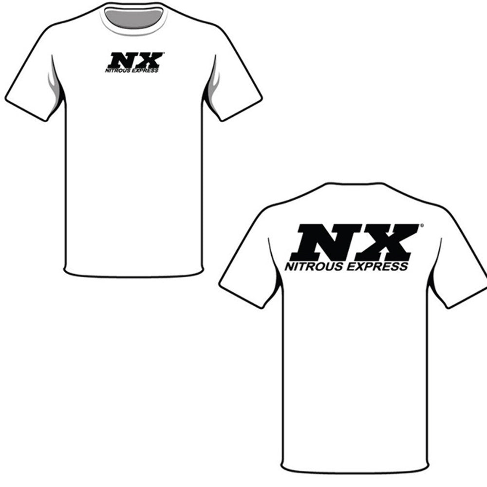 Nitrous Express XL White T-Shirt with Black NX 16515